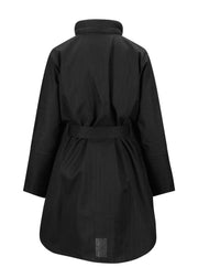 BRGN Bris Poncho Coats 097 Black Tweed