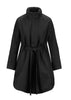 BRGN Bris Poncho Coats 097 Black Tweed