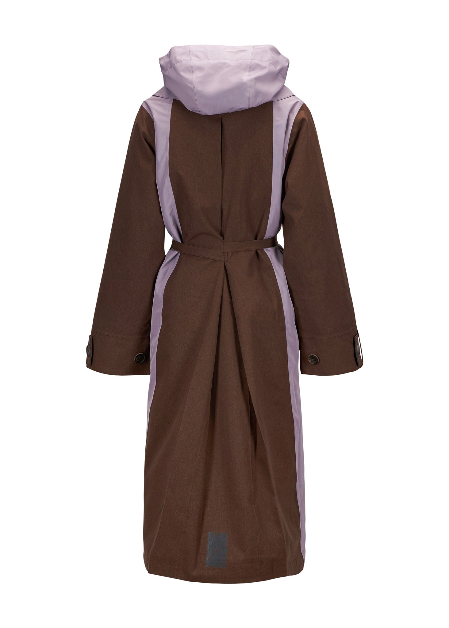 BRGN Cloudy contrast coat Coats 187 Chocolate Brown / 700 Lilac