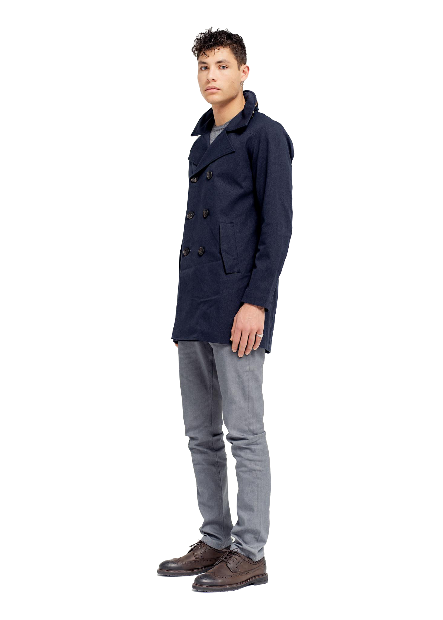 BRGN Hagl Coat Coats 795 Dark Navy