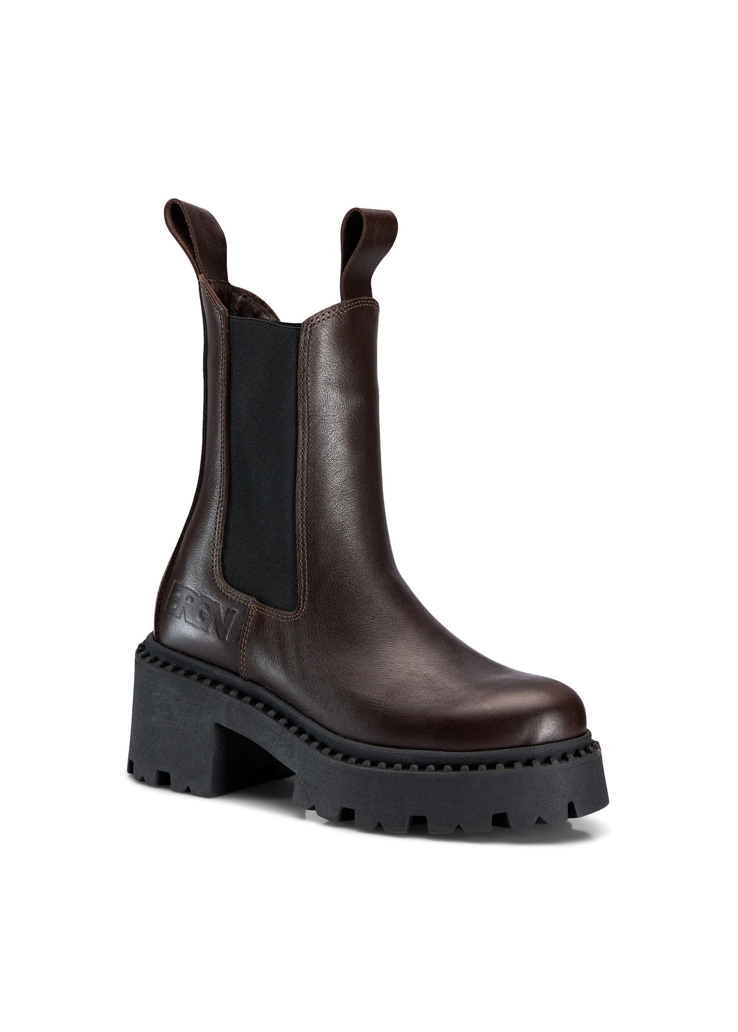 BRGN Heel Chelsea Boot Shoes 185 Brown