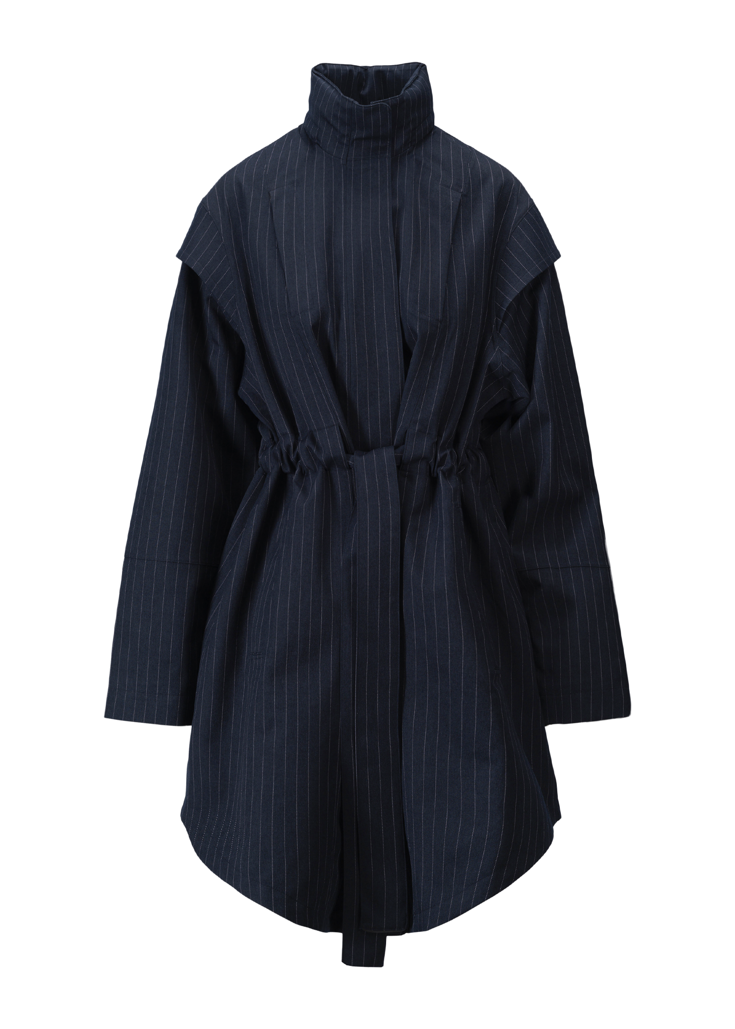 BRGN Monsun Coat Coats 790 Navy Pinstripe