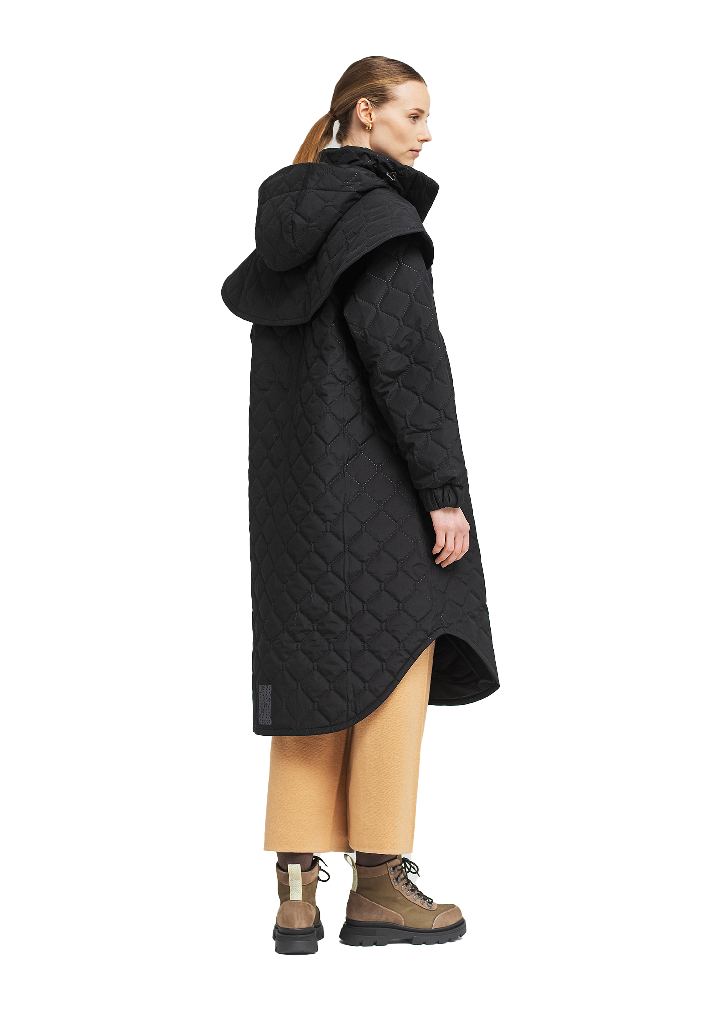 BRGN Quilted Tyfon Coat Coats 095 New Black